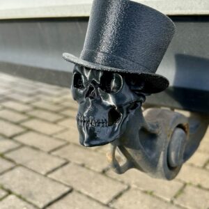Anhängerkupplungsabdeckung Totenkopf 50mm Gentleman Skull aus TPU