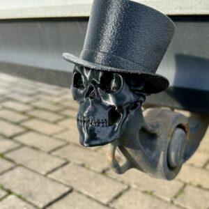 Anhängerkupplungsabdeckung Totenkopf 50mm Gentleman Skull aus TPU