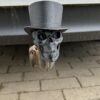 Anhängerkupplungsabdeckung Totenkopf 50mm Gentleman Skull aus TPU